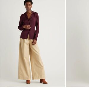 Quince Burgundy Blouse
